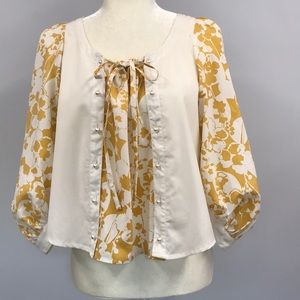 Authentic See by Chloe peasant blouse